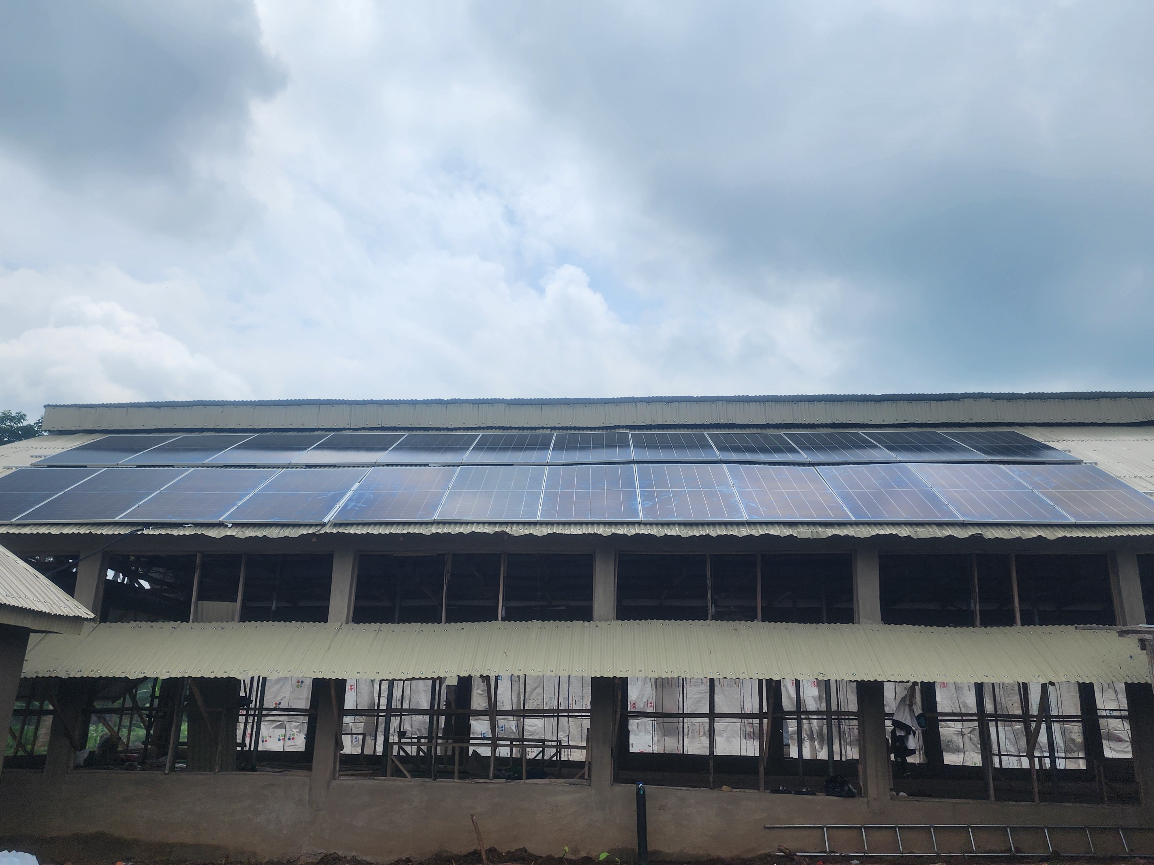 Business solar installation