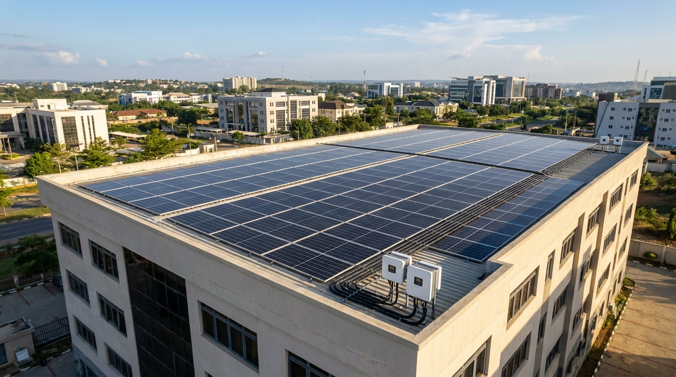 Industrial solar installation